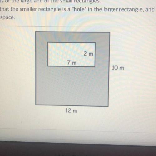Find the area of the large and small rectangles :,))