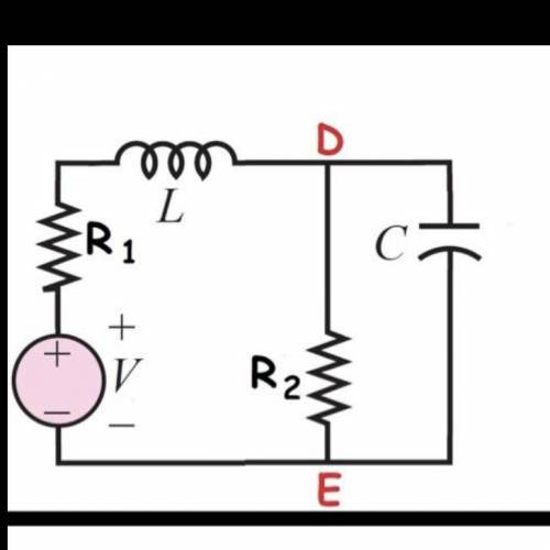 A) In f13, R1=20 Ohms and R2= 6 Ohms and C=100 mF and L= 200 mH. if V=10 V, what current (in A) pas