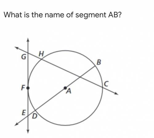 What is the name of the segment AB!?