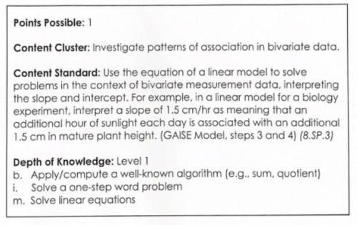 Use the equation of a linear model to solve problems in the context of bivariate measurement data,