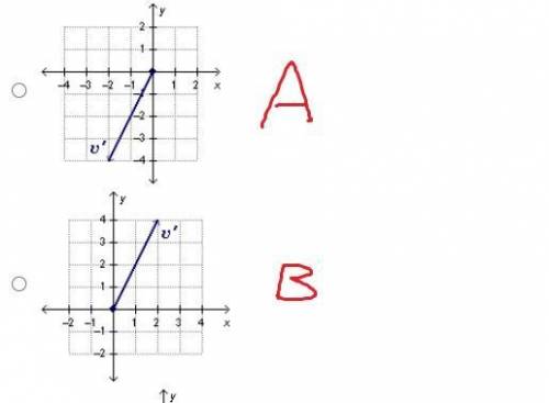 Will mark brainliest :) The diagram below shows vector V. (first picture)

Given transformation ma