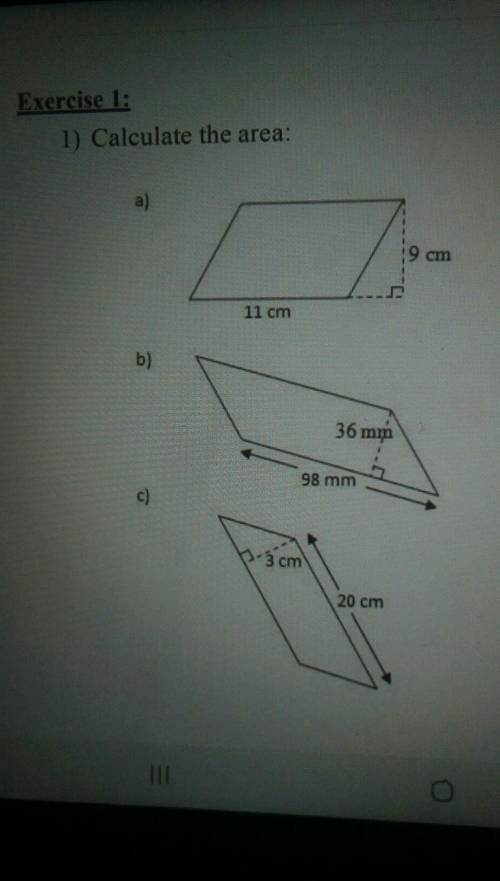 Can someone calculate the area for these shapes???​