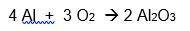 A 6.50-gram piece of aluminum reacts with an excess of oxygen. Use the balanced equation below to d
