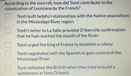 How did Tonti contribute to the colonization of Louisiana by the French
