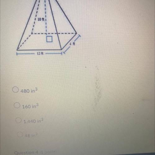 Find the volume of the rectangular pyramid please help me guys