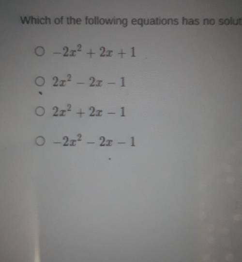 Which of the following has no solution​