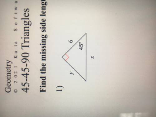 Find the missing side lengths of this triangle.
Need help please???