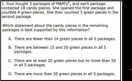 Suzi bough 5 packages of M&Ms