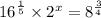 {16}^{ \frac{1}{5} }   \times  {2}^{x}  =  {8}^{ \frac{3}{4} }