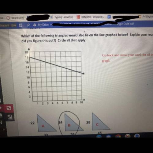 PLEASE I HAVE TO TURN IT IN
Show work for all triangles (will report link)