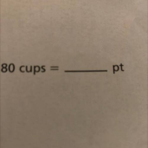 How many pints is 80 cups￼￼