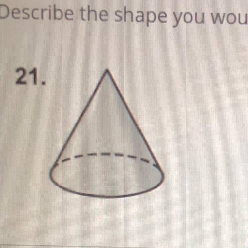 Describe the shape you would draw from a top, side, and front view.Top Side Front