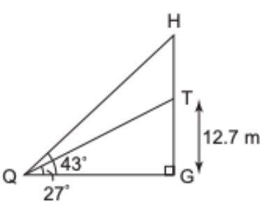 Solve for HT in the diagram below ( HELP PLEASE )