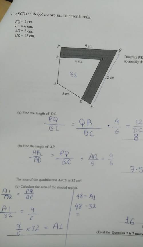 Can I know if part c is correct? ​