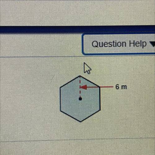 What is the area of the regular polygon?