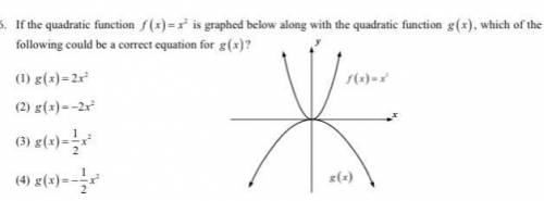 Which of the following could be a correct equation for g(x)?