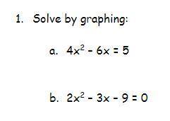 PLEASE HELP 
SOLVE BY GRAPHING SHOW YOUR WORK