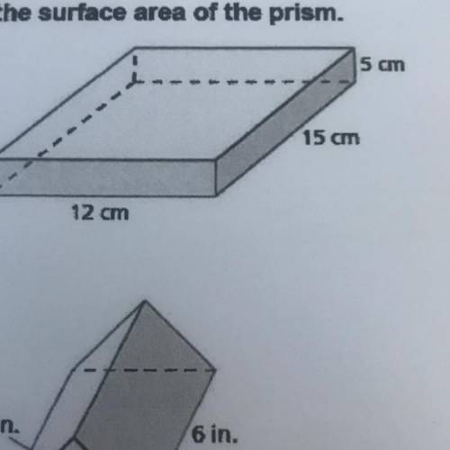 Can someone help me find the surface area for the this?