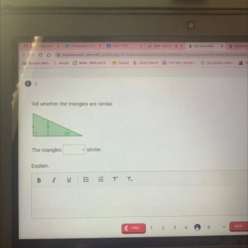 Tell whether the triangles are similar or not.

I also need an explanation for this answer please
