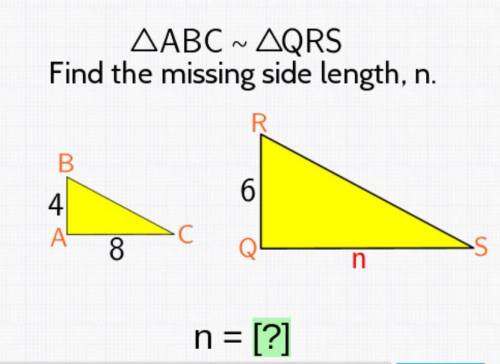 FIND THE MISSING SIDE LENGTH MATH HELP!!