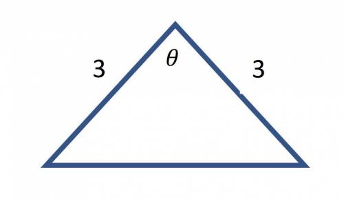 What angle maximizes the area of the triangle below?