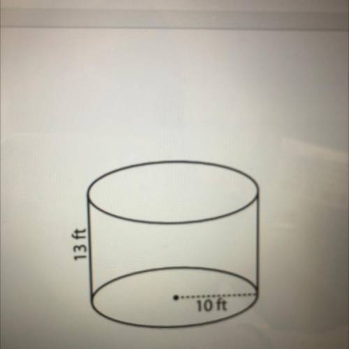 Calculate the surface area of the following cylinders