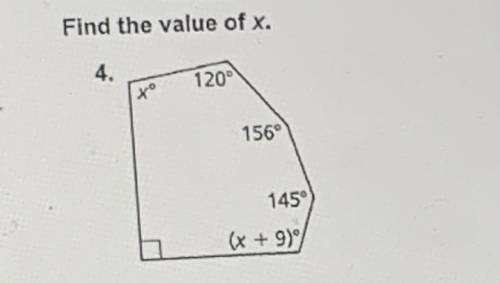 Find the value of x. Please help :(