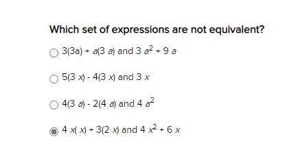 Which of these ARE NOT equivalent?I NEED HELPPP