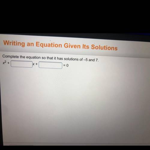 Please help! Quadratic equations!