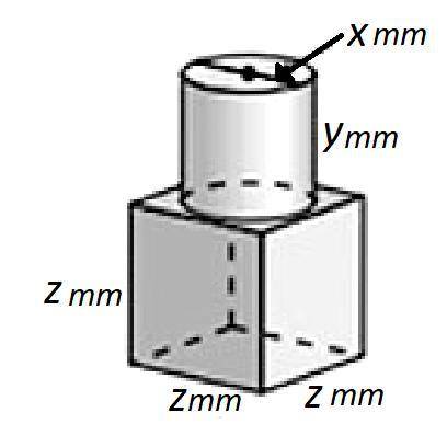 X=6 millimeters

y=10 millimeters
z=11 millimeters
Find the volume of the figure. Round to the hun