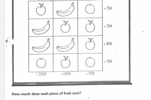 How much does each fruit cost?
