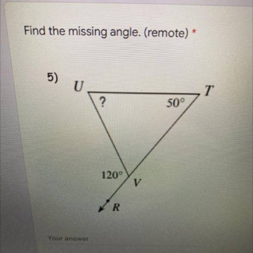 How to find the missing remote angle￼