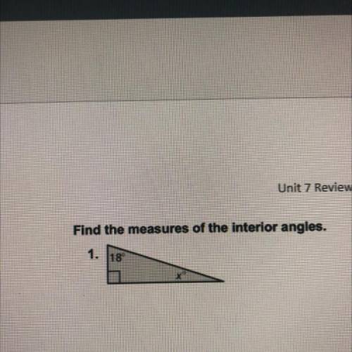 Find the measures of the interior angles.