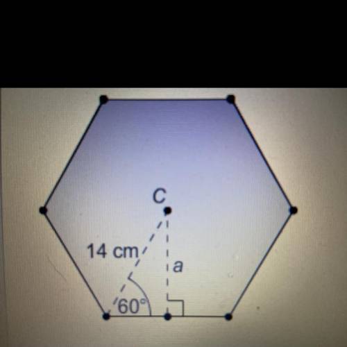 PLEASE HELP ME!

The base of a regular pyramid is a hexagon.
What is the area of the base of the p
