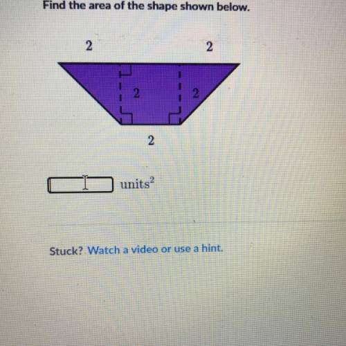Find the area of the shape please help me with this problem:)