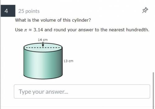 Helps 40 points 
What is the volume of the cylinder ?