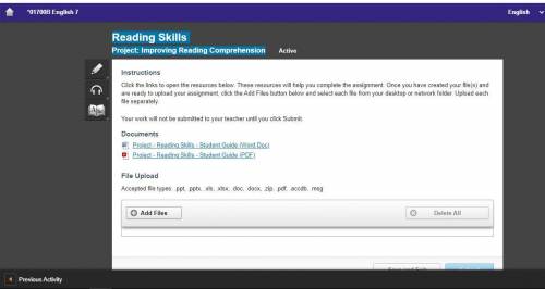 Hurry 50 pts

Reading Skills 
Project: Improving Reading Comprehension
look click PDF or dox under