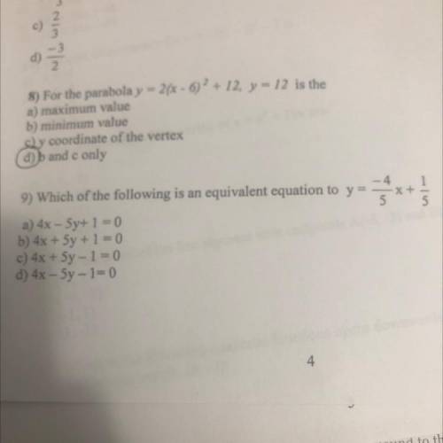 What’s the answer for #9 pls help