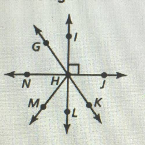 Use a figure shown.

1. Name a pair of adjacent angles.
2. Name of pair of complementary angles.
3