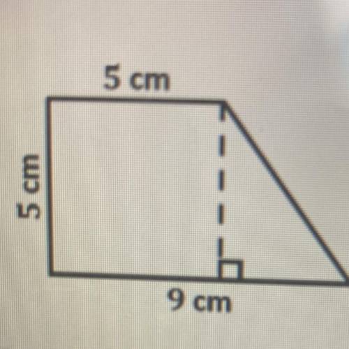 ASAP PLEASE HELP
What is the area of the figure