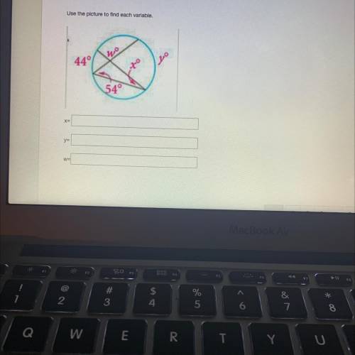 Use the picture to find each variable.
Help