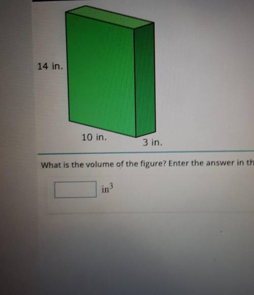What is the volume of the figure? ​