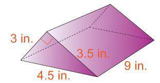 PLEASE!!
What is the COMBINED surface area of the prisms shown below?