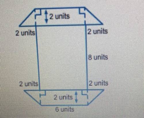 The area of the figure is __ square units