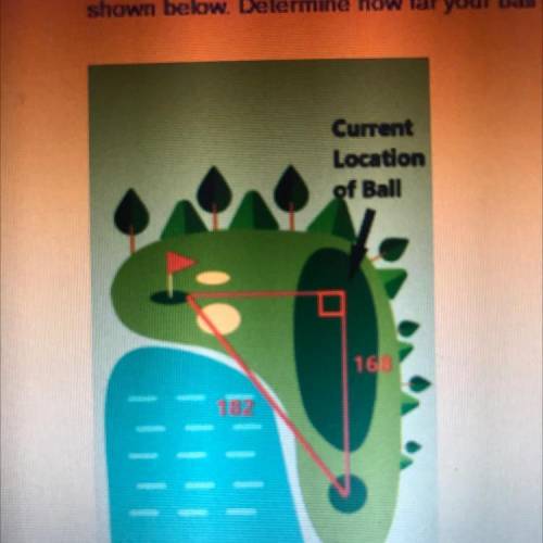 You are on the 18h hole at the Dallas Country Club you know that the distance from the tee to the h