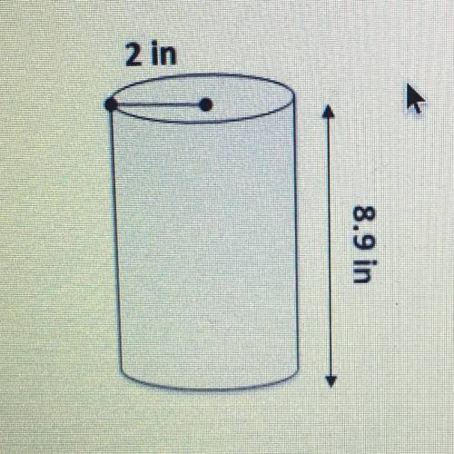 Determine the volume of the following cylinders with the given dimensions. To break
 

the code sub