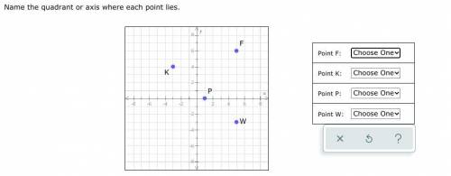 (13) Name the quadrant or axis where each point lies.PLEASEE HELPP!