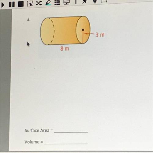 What is the surface area and volume? Help please