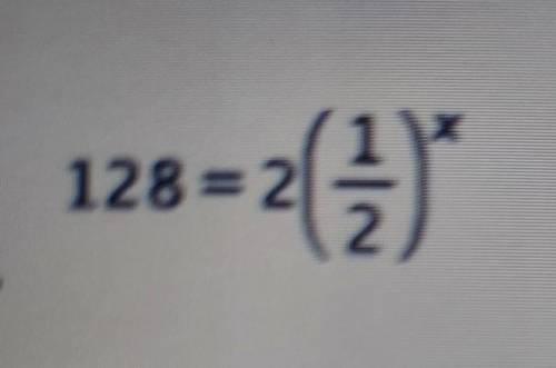 128 = 2 (1/3)^xh e l p​
