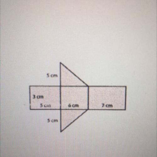 What is the lateral surface area of the figure below?